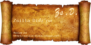 Zsilla Diána névjegykártya